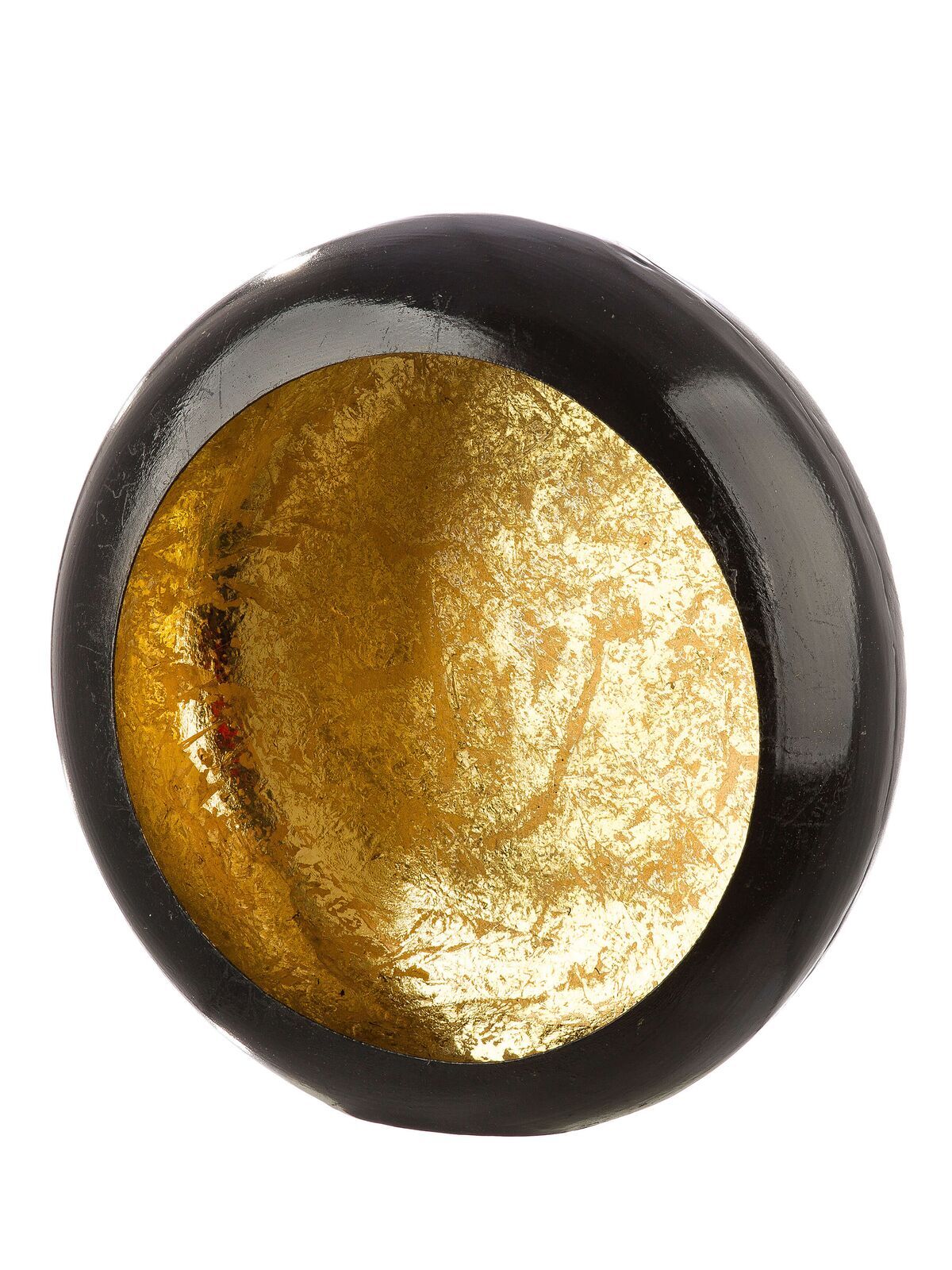 Windlicht Mystique 23cm Metall Teller, Gold