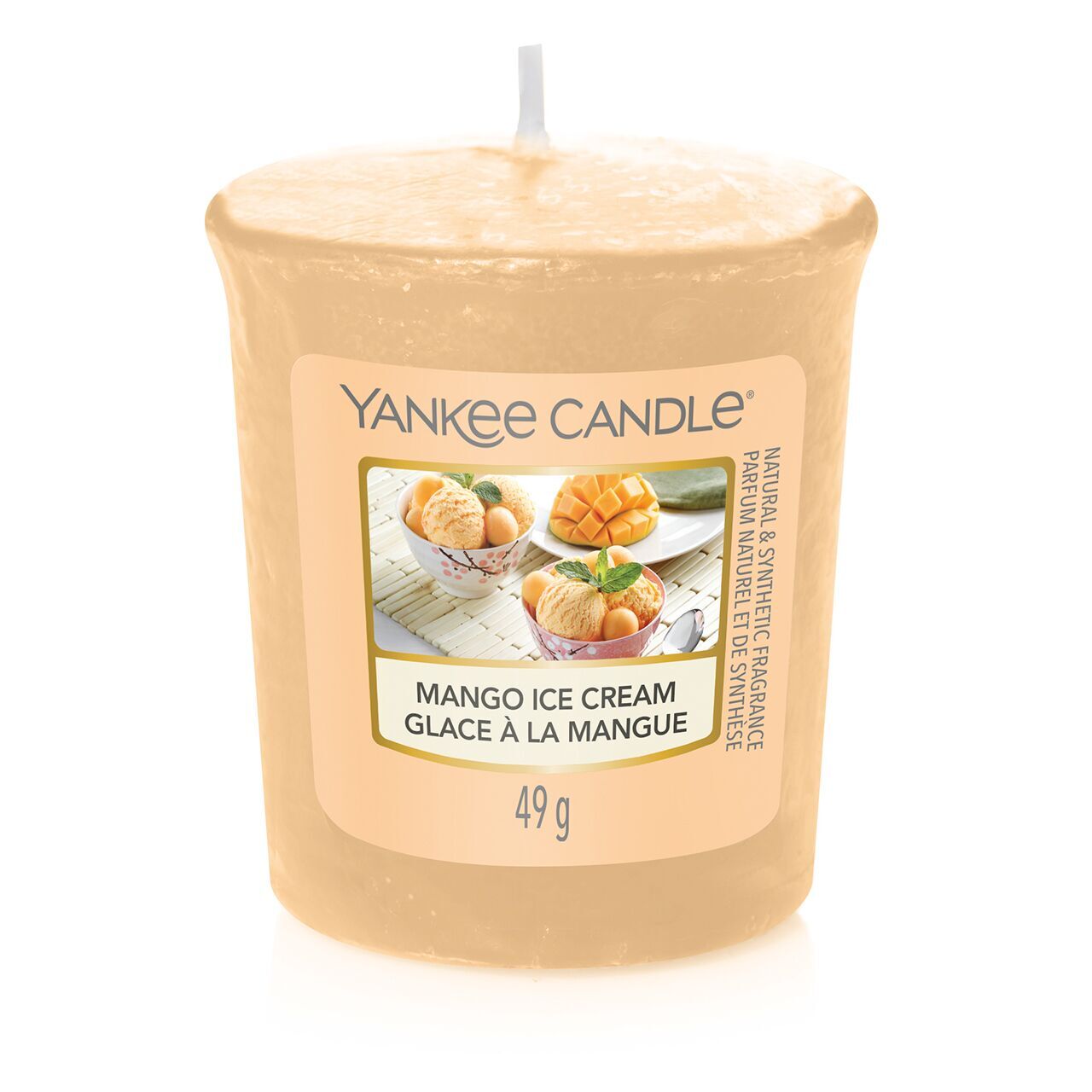 1633576E_Mango-Ice-Cream_VotiveE Mango Ice Cream 49g