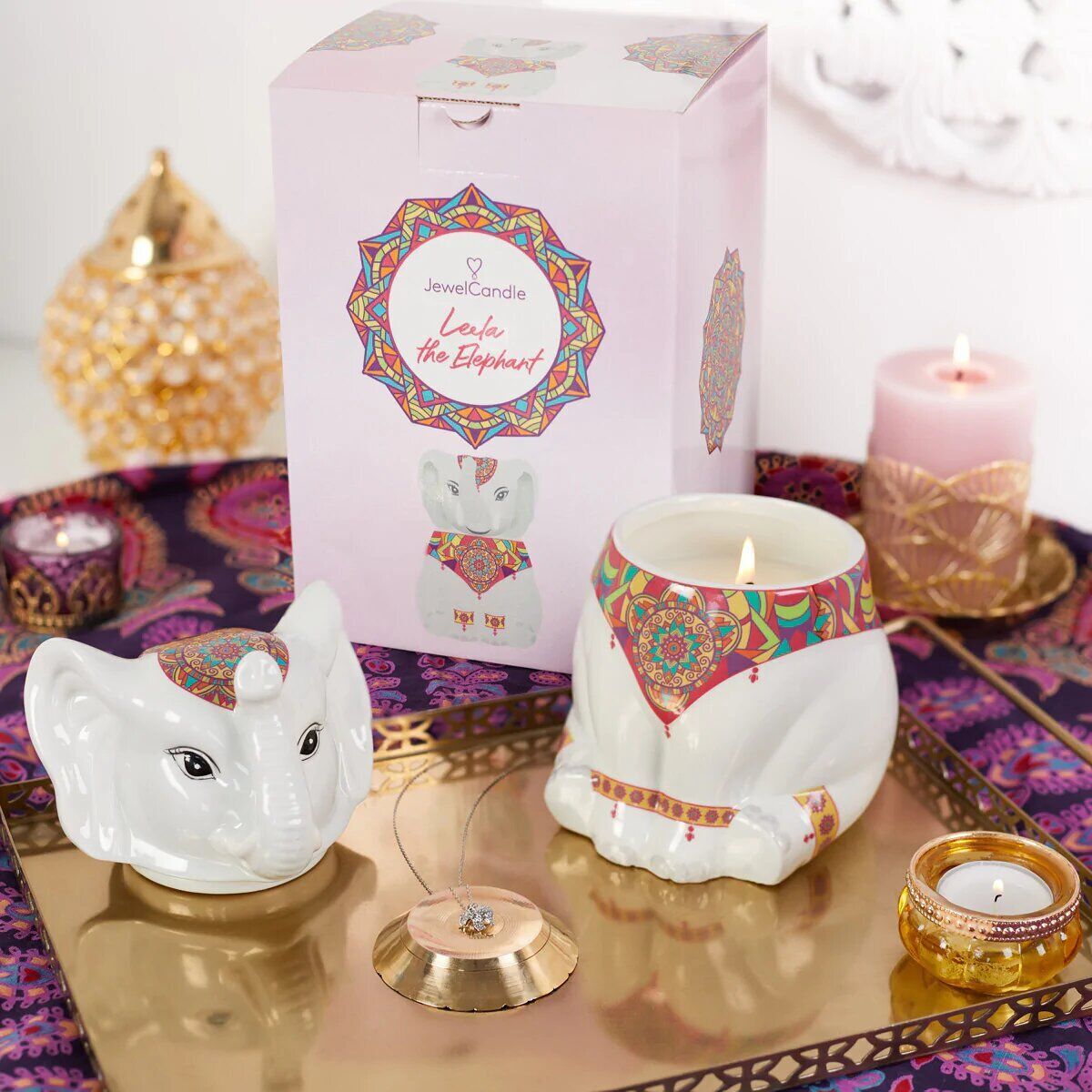 Leela The Elephant (Halskette mit Anhänger) 400g