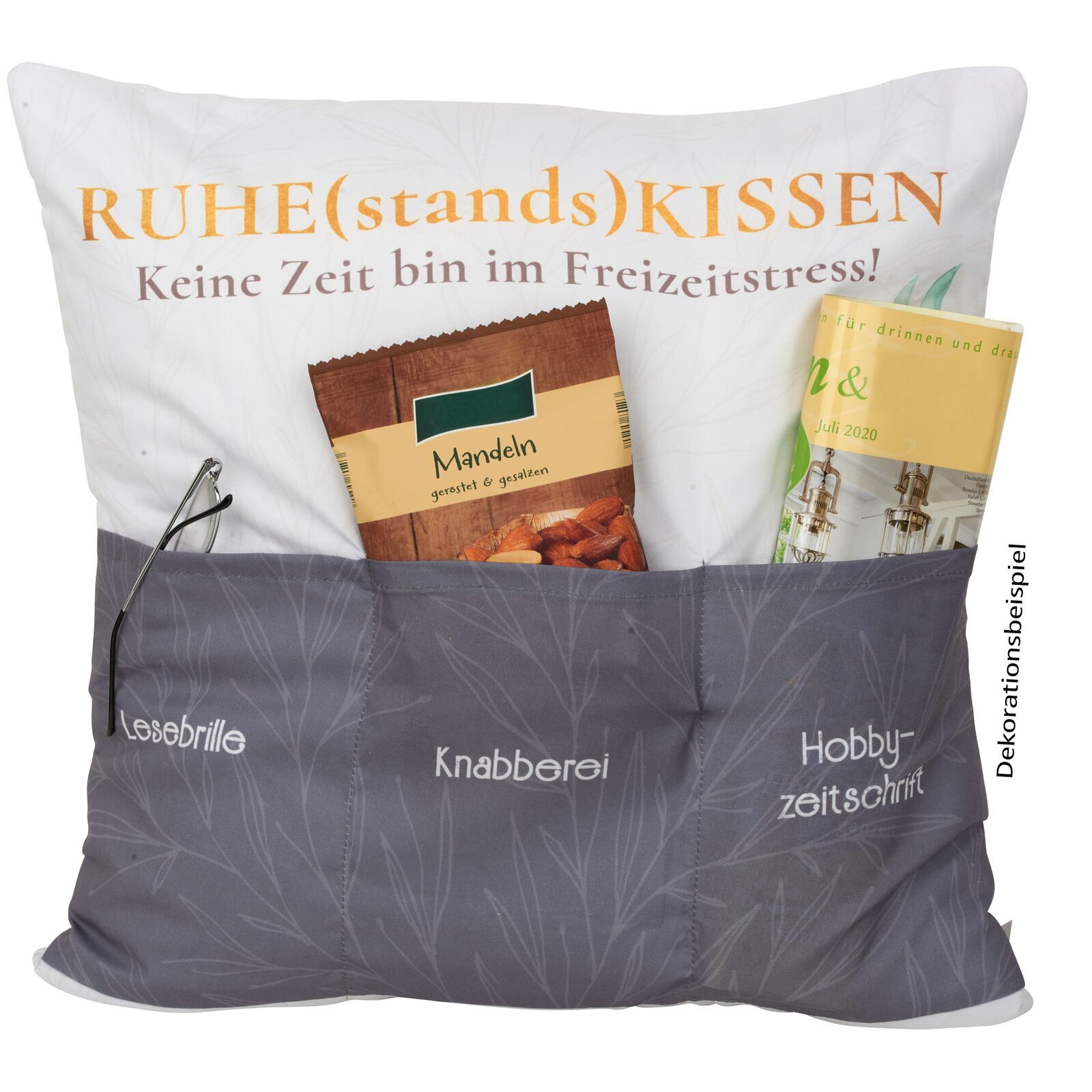 Sofahelden Ruhestandskissen 3 Einstecktaschen
