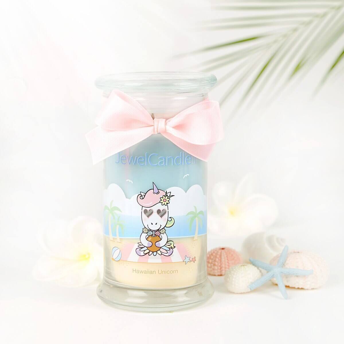 hawaiian-unicorn-Duftkerze-mit-Halskette-und-Charm-Juwelkerze Hawaiian Unicorn (Halskette mit Anhänger) 380g