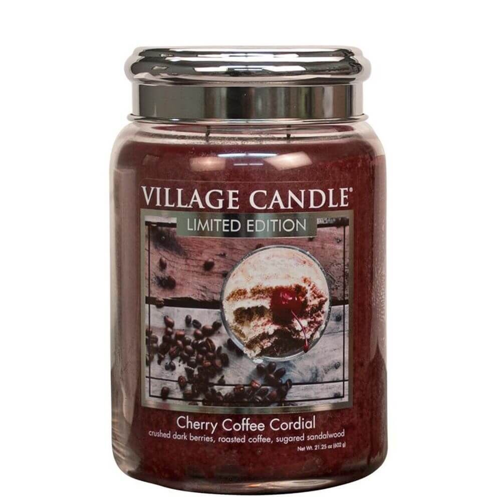 Cherry Coffee Cordial 626g von Village Candle