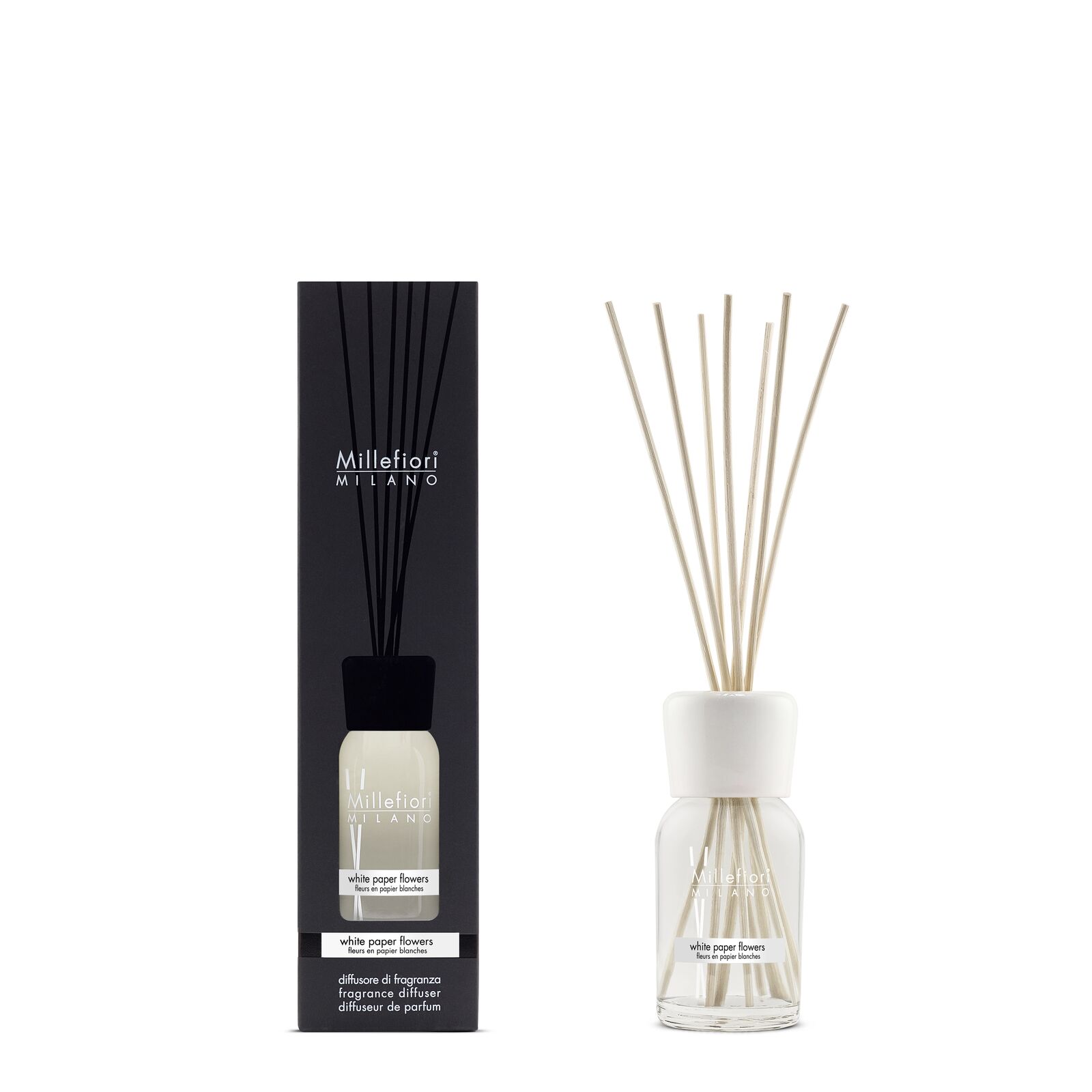 White Paper Flowers - Milano Reed Diffuser 100ml
