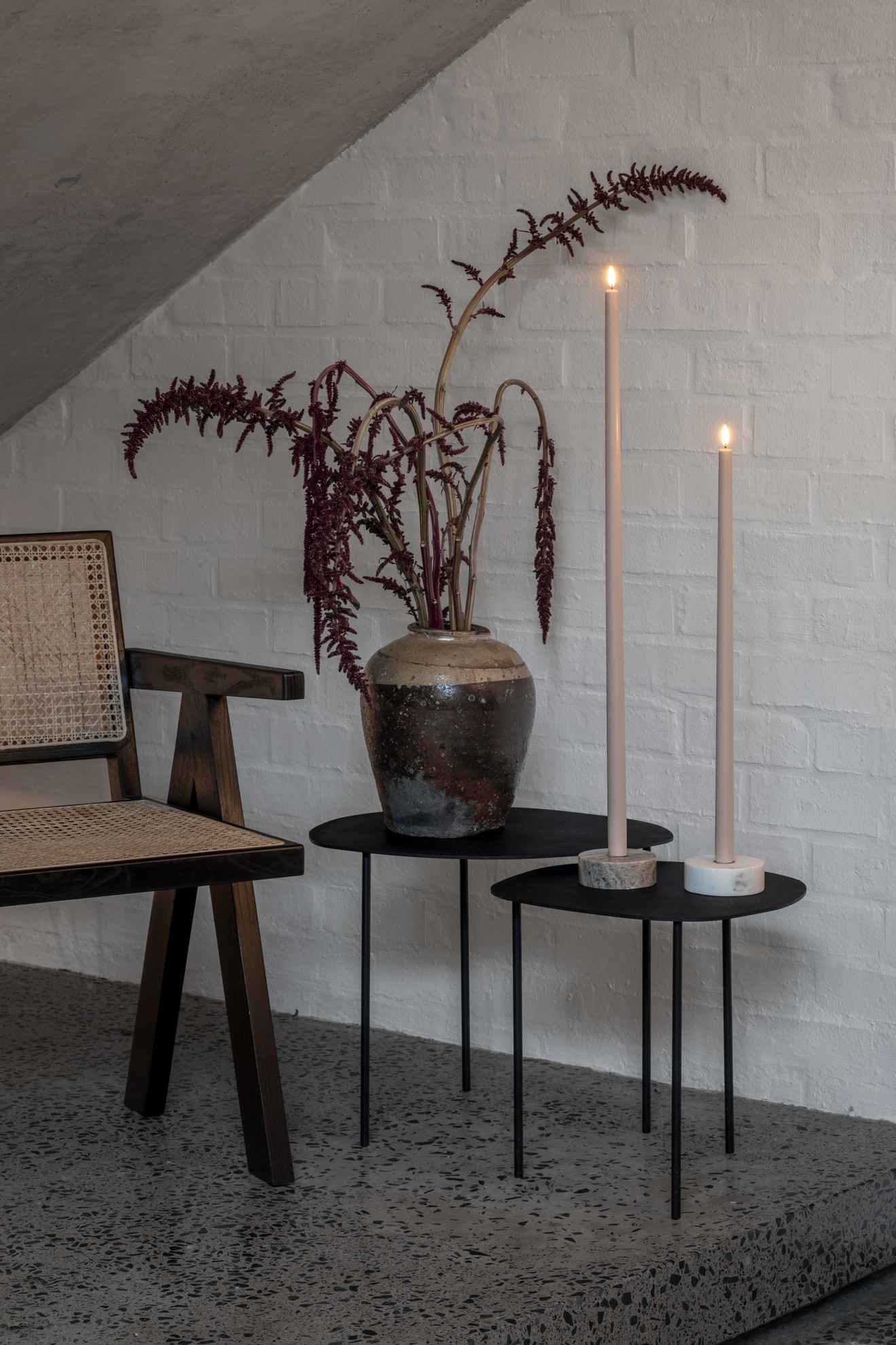 Uyuni LED Tafelkerze 55cm beige Uyuni LED Tafelkerze 55cm beige