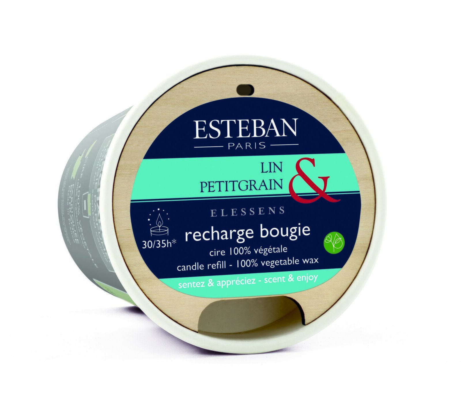 Leinen & Petitgrain Nachfüller für Duftkerze 170g