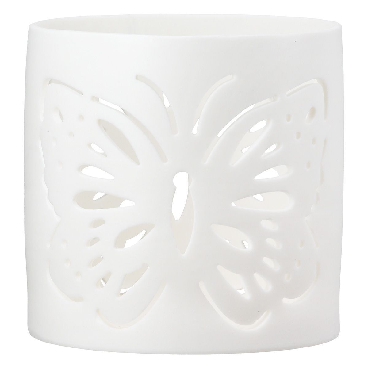 Windlicht Spring Porzellan 8cm Schmetterling Kunst, Porzellan, Töpferei, Manschette