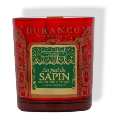 Natürliche Duftkerze 300g Tannenbaum von Durance Kerze, Scented, Rot, Grün, Duft