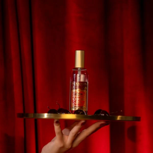 parfum, flakon, glanz, rot, servierbrett