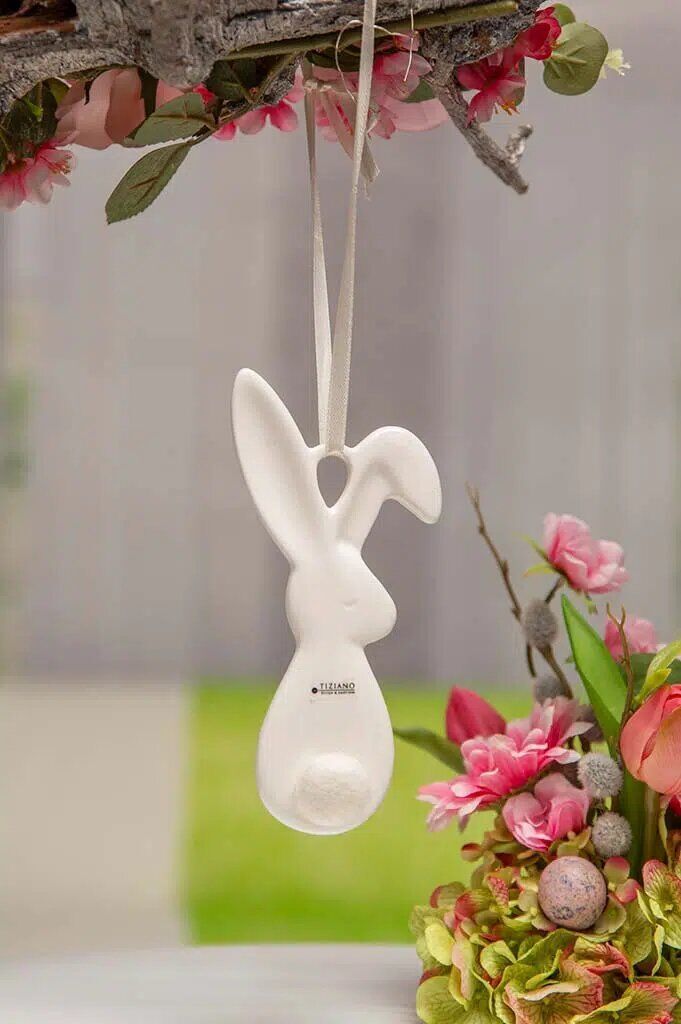 Anhänger Hase Fabrio mit Puschel 16,5cm