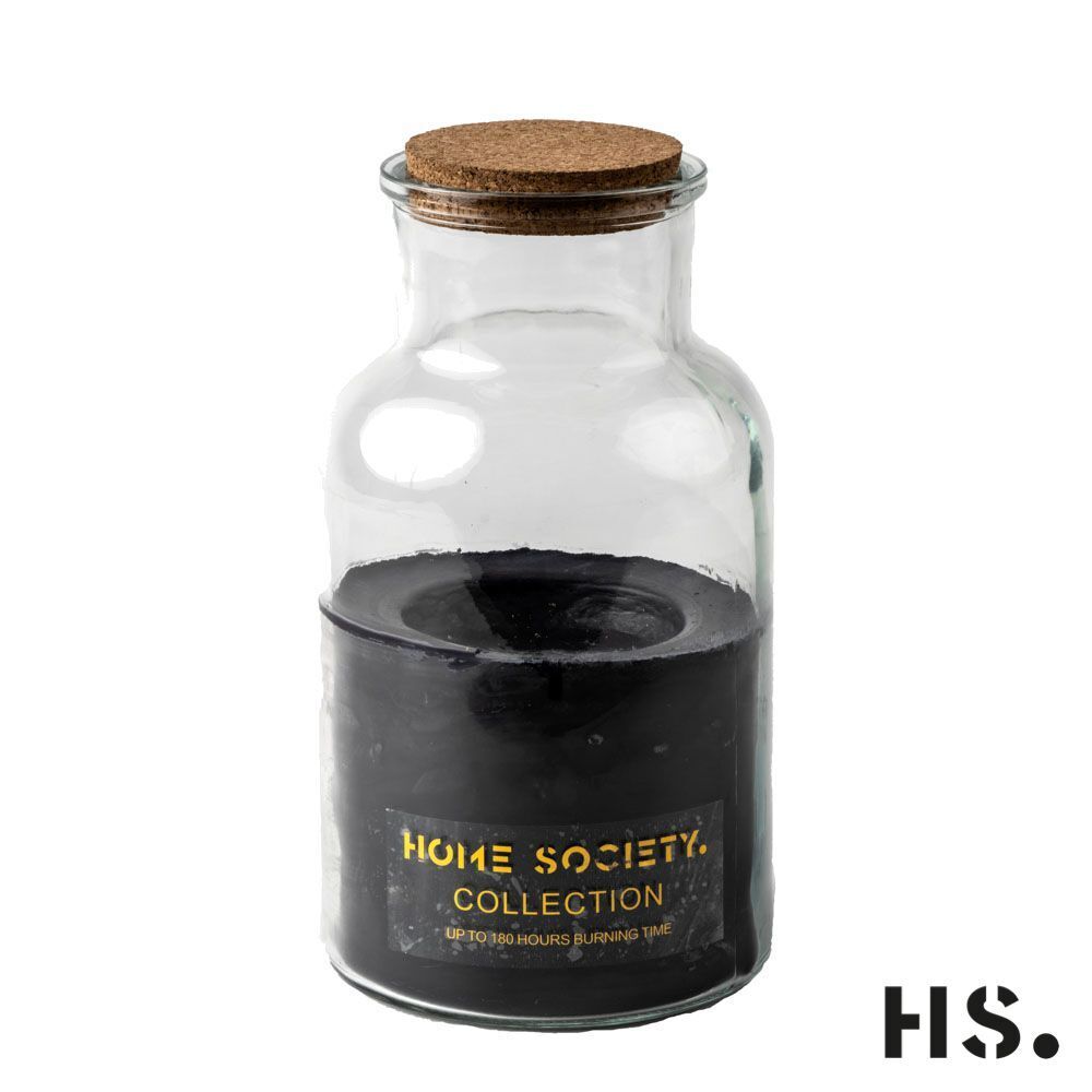 Jar Candle Lisse schwarz groß