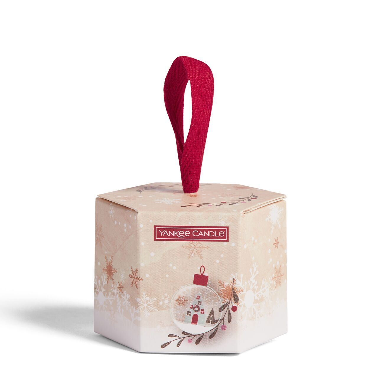 1 Glasvotivkerze Snowflake Kisses Geschenkset Weihnachten Snow Globe Wonderland