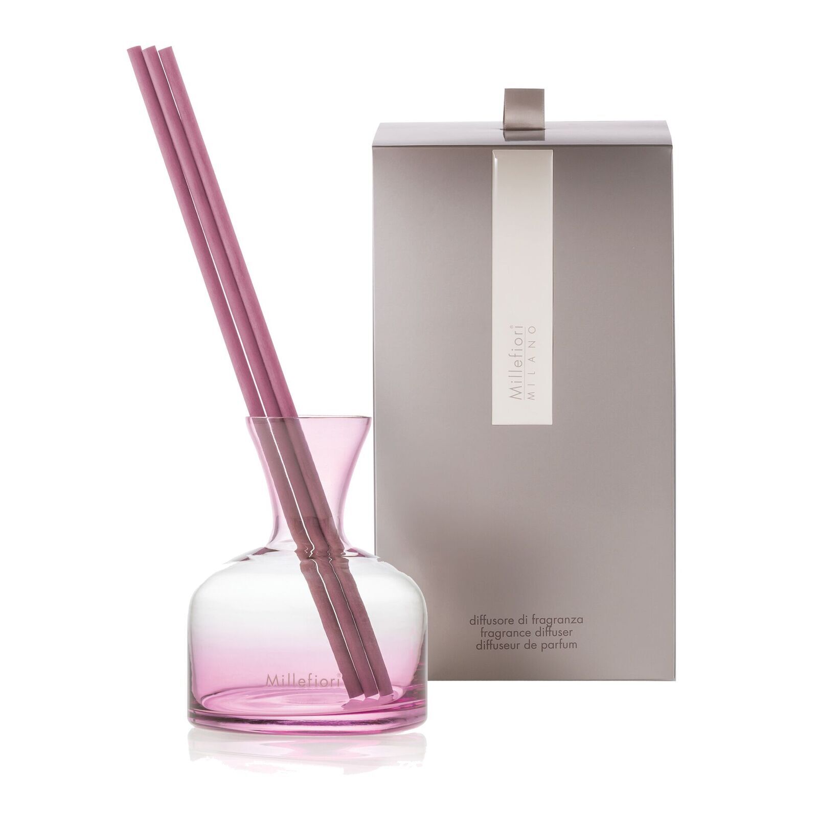 Reed Diffuser Glas Vase rosa