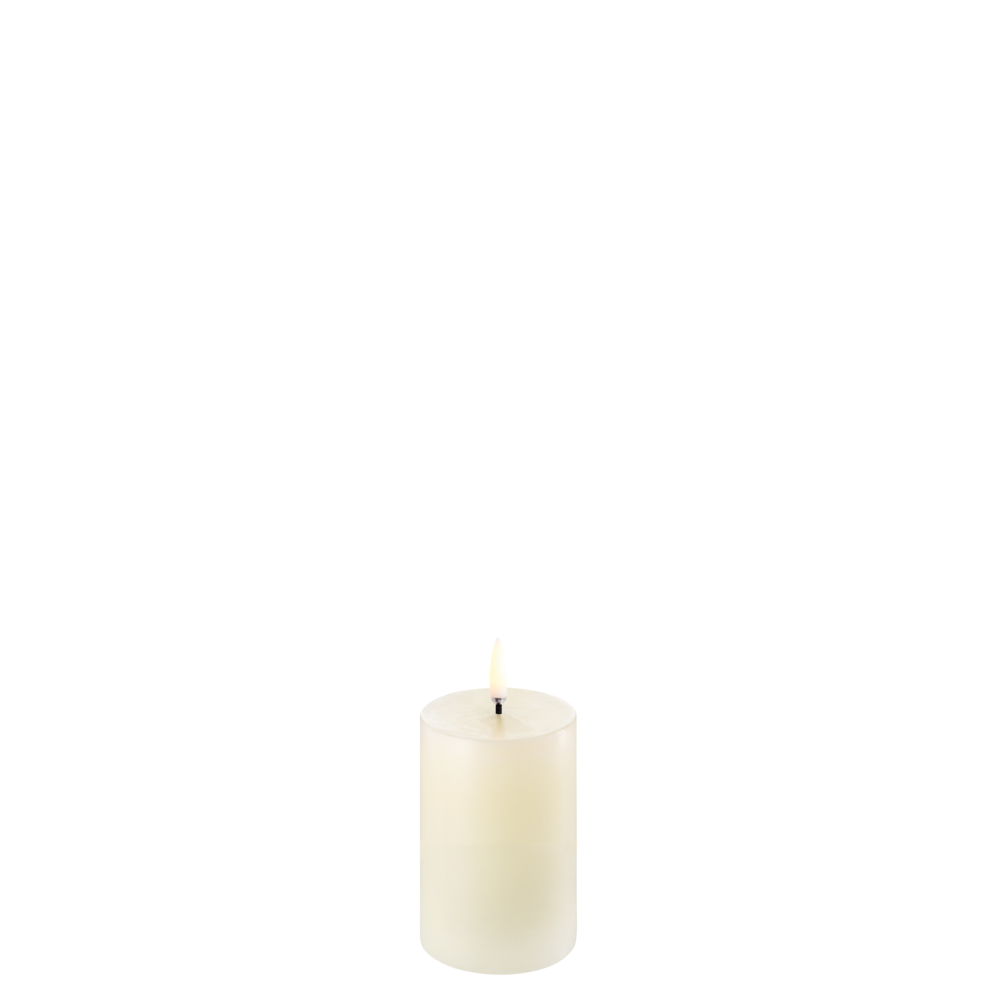 Uyuni LED Stumpenkerze 5x7,5cm ivory