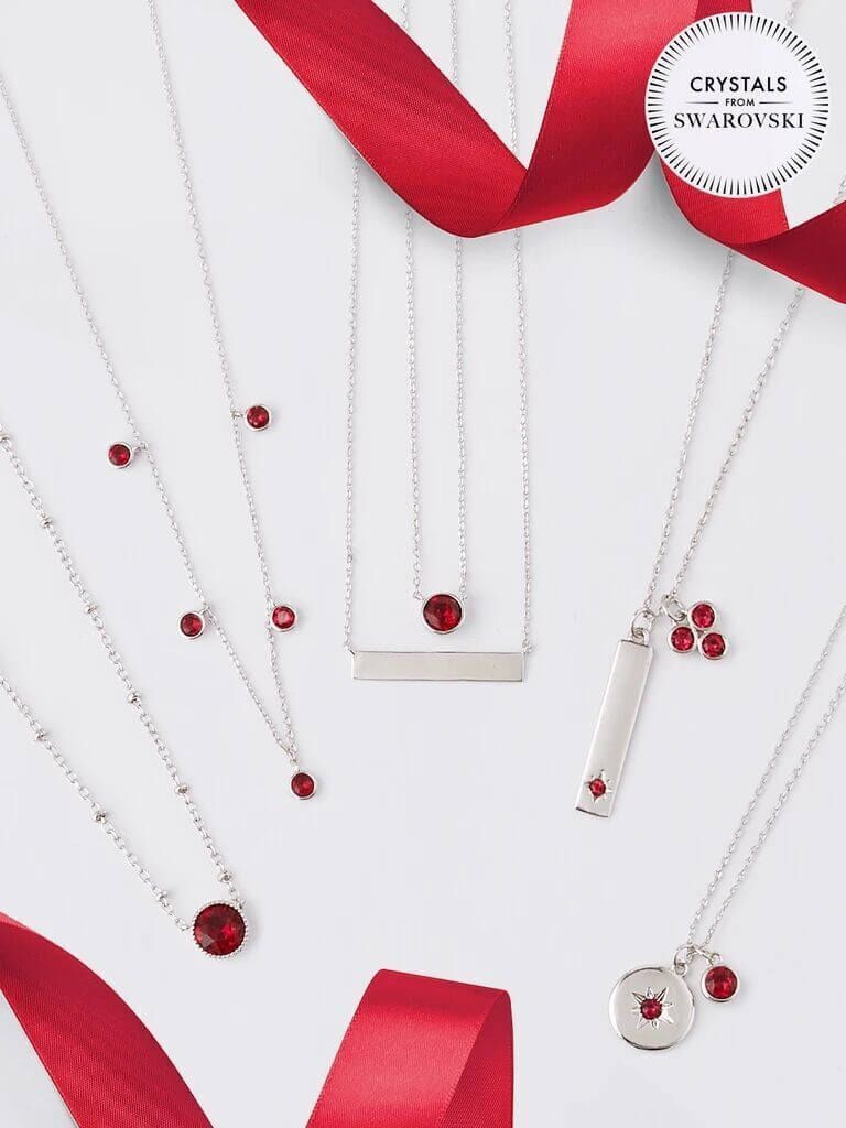 Juli Rubin Geburtsstein Badebombe (Halskette)