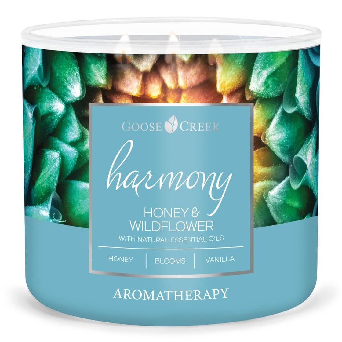 honey-wildflower-harmony-3-docht-kerze-411g HARMONY Honey & Wildflower 411g (3-Docht)