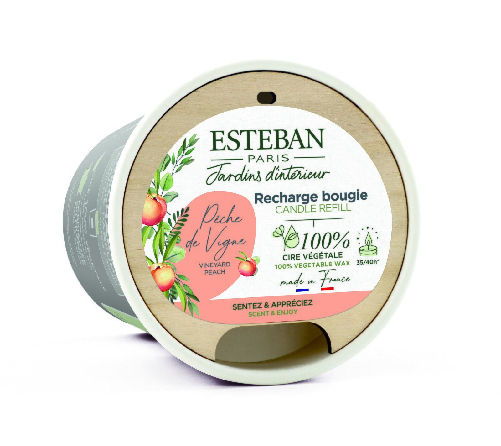 BPV-005_2 Rebpfirsich Nachfüller für Duftkerze 180g