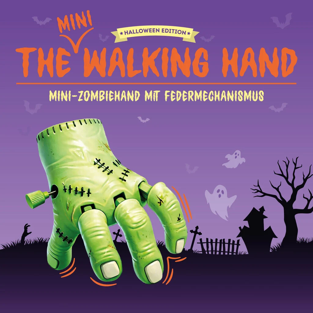 Zombie-Hand, Hand Puppet, Mini Figure, Green Hand, Halloween Edition