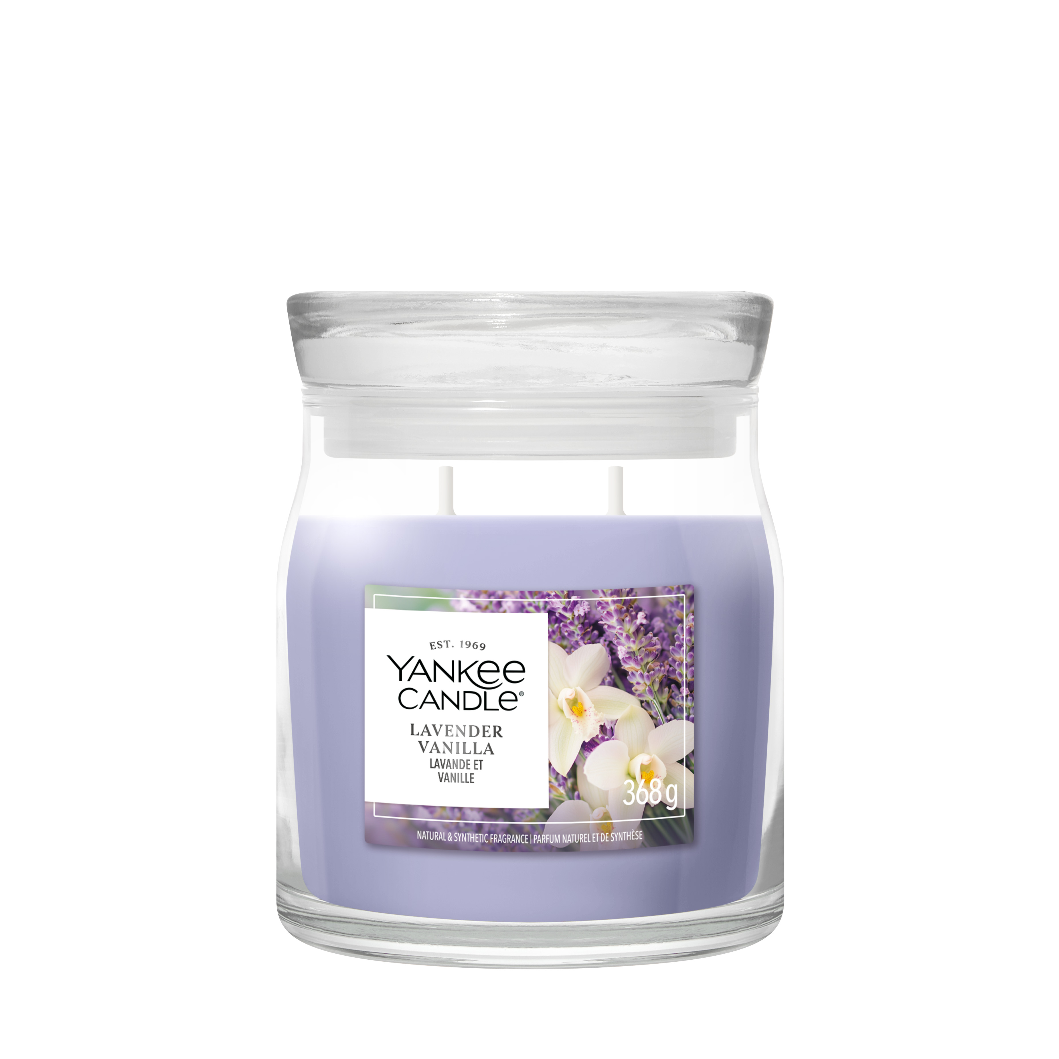 Lavender Vanilla Signature Medium Jar 368g 2-Docht