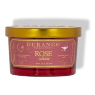 Natürliche Duftkerze 90g Edelrose Sultane von Durance rosé jasper, duance rose, glaskrug?, body?, rose fragrance