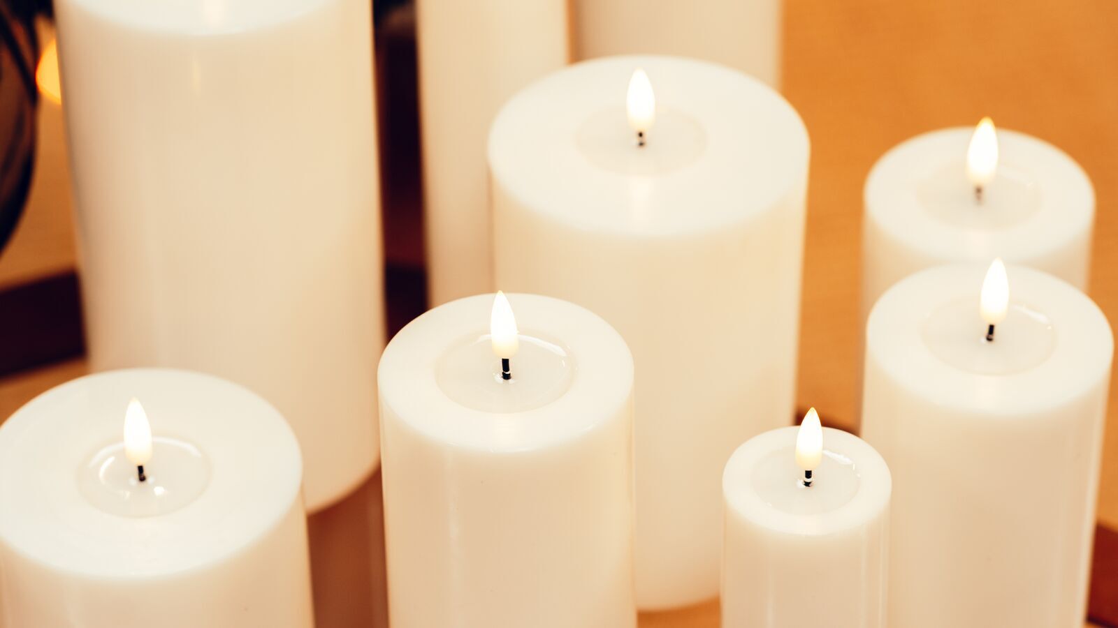 RMP00931-1 Stumpenkerze LED creme 7,5 x 20cm