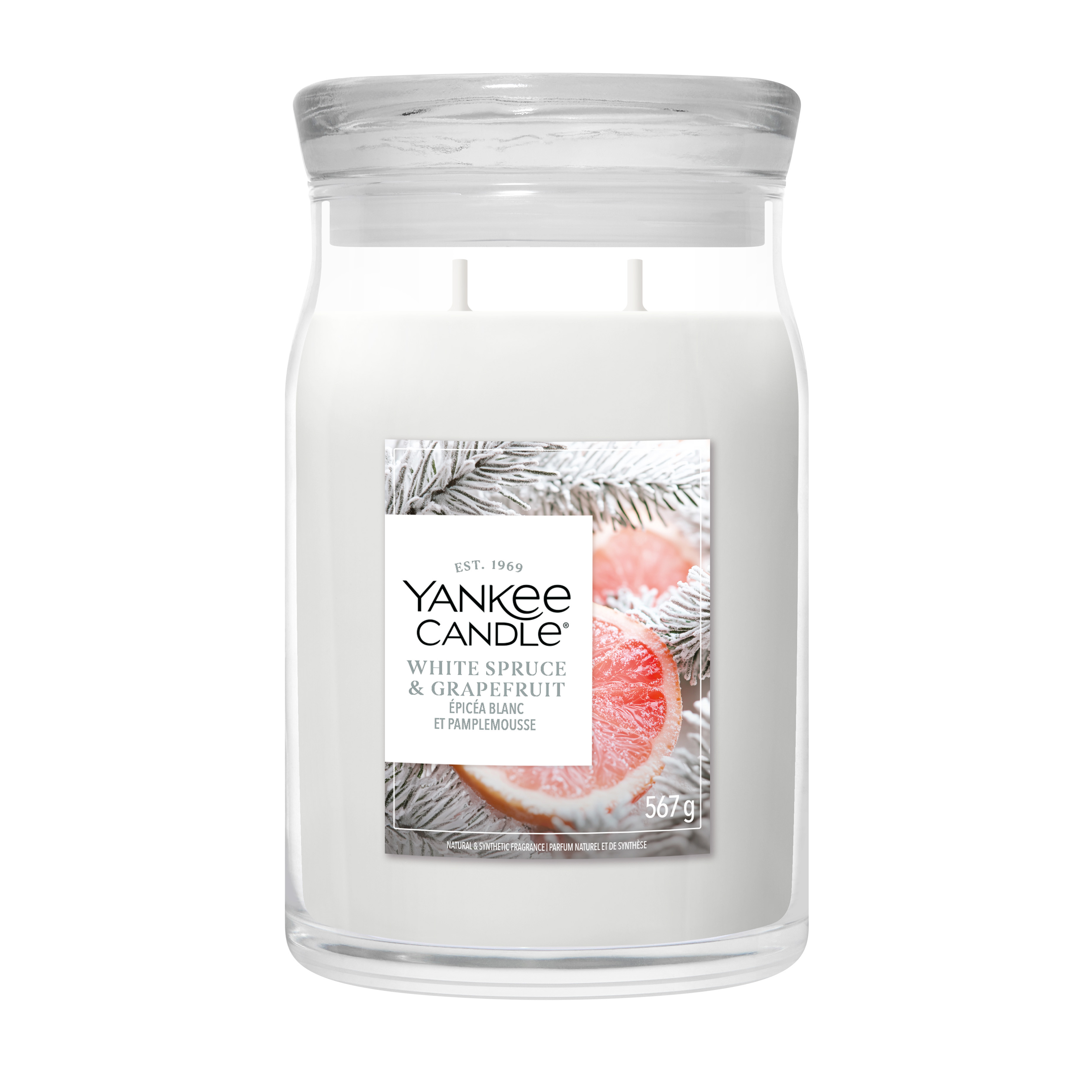 White Spruce & Grapefruit Signature Jar 567g 2-Docht White Spruce & Grapefruit Signature Jar 567g 2-Docht