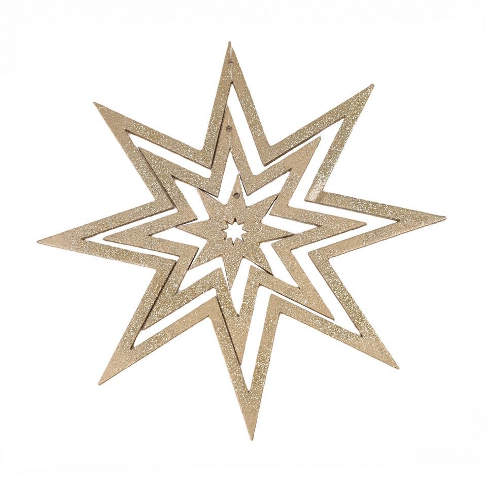 Dekohänger Star 35cm gold