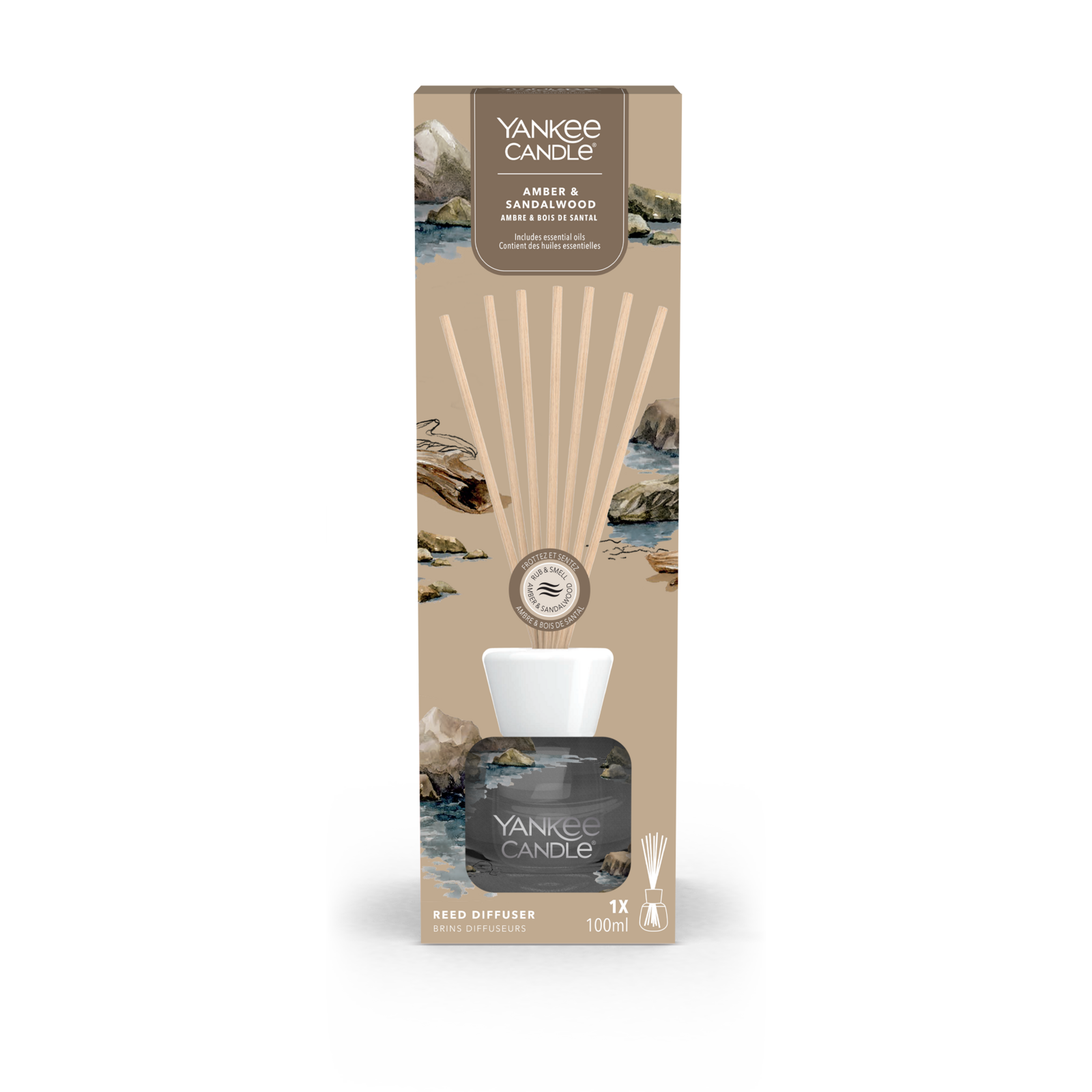 Amber & Sandalwood Signature Reed Diffuser 100ml Amber & Sandalwood Signature Reed Diffuser 100ml