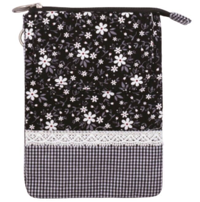 black-266-091 Patchwork Handtasche Umhängetasche (Black 091)