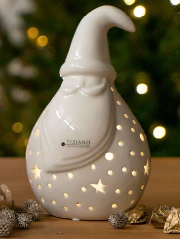 Santa Tinello 21cm LED cremeweiß