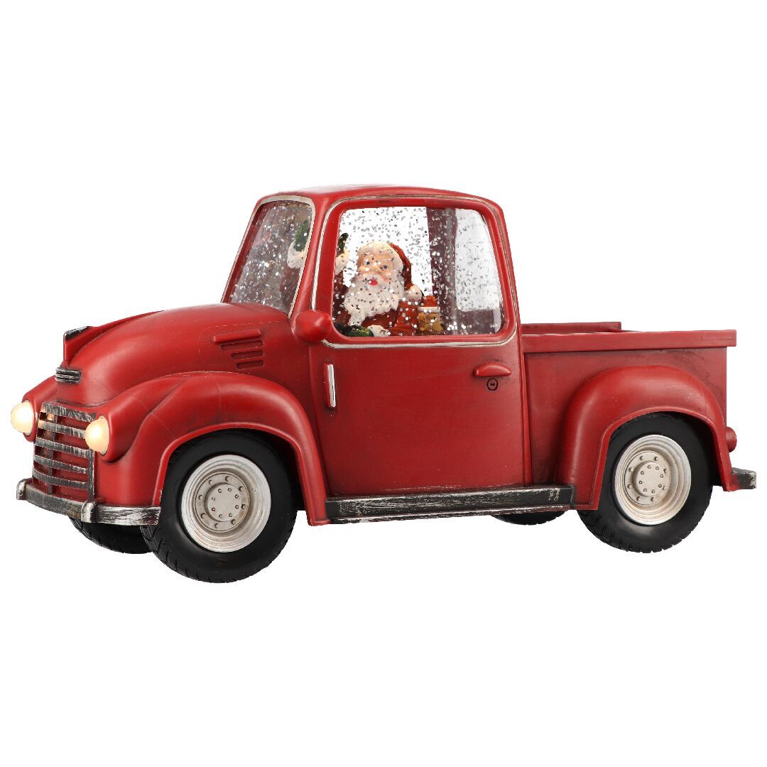 Car Santa LED rot