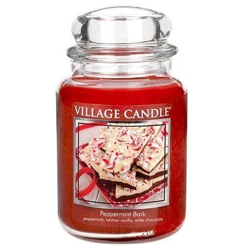 106326820 Village Candle Peppermint Bark 645g