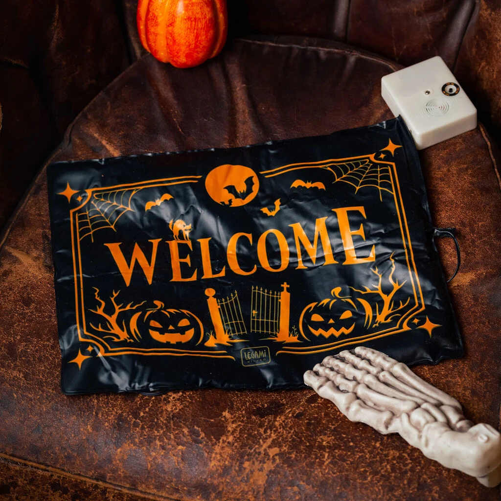 Halloween, Willkommen, Tischunterlage, Kürbis, Skelett