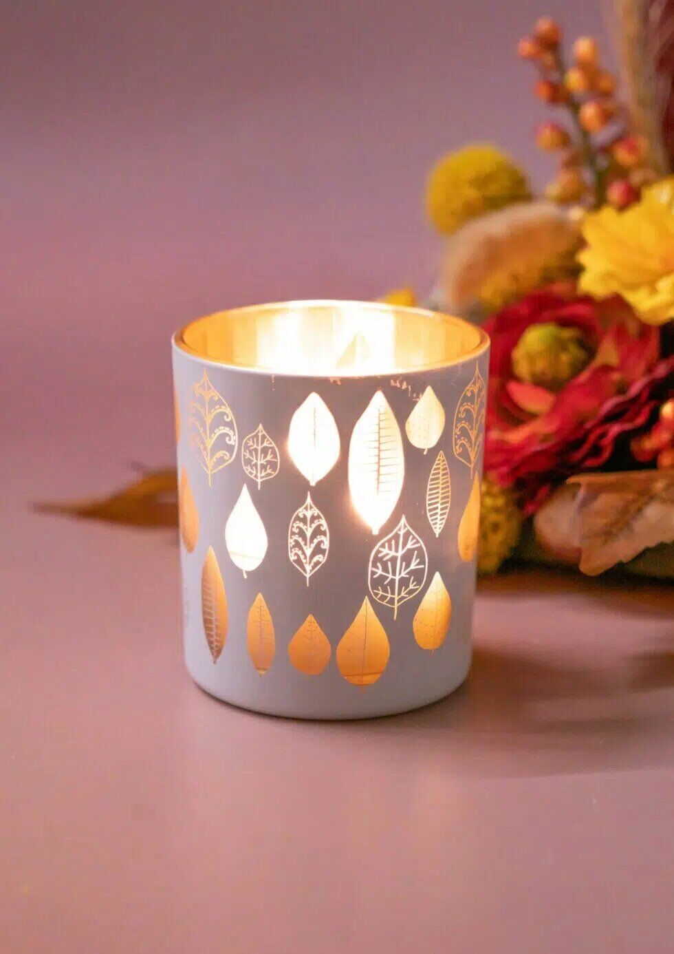 piazza-glasteelicht-blatt-creme-980x1386 Piazza Blatt Votivglas 7cm creme/gold