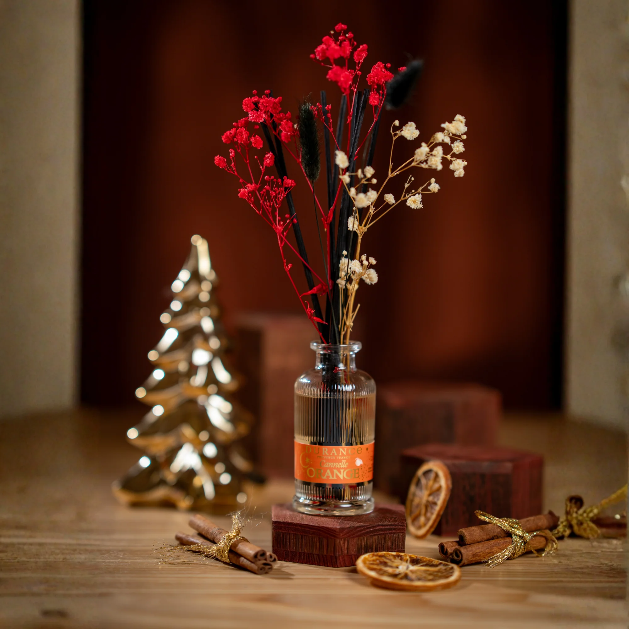 Duftstrauss 95 ml Zimt-Orange von Durance Blumenarrangement, Vasen-Deko, Düfte-Orange, Kunstblumen, Zweige-Deko
