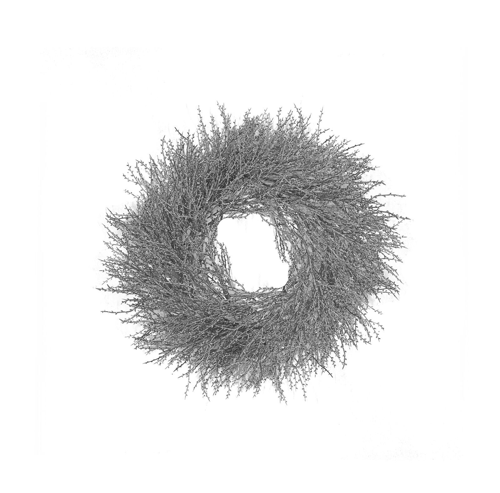 1198004797 Dekokranz Estia silber 38cm