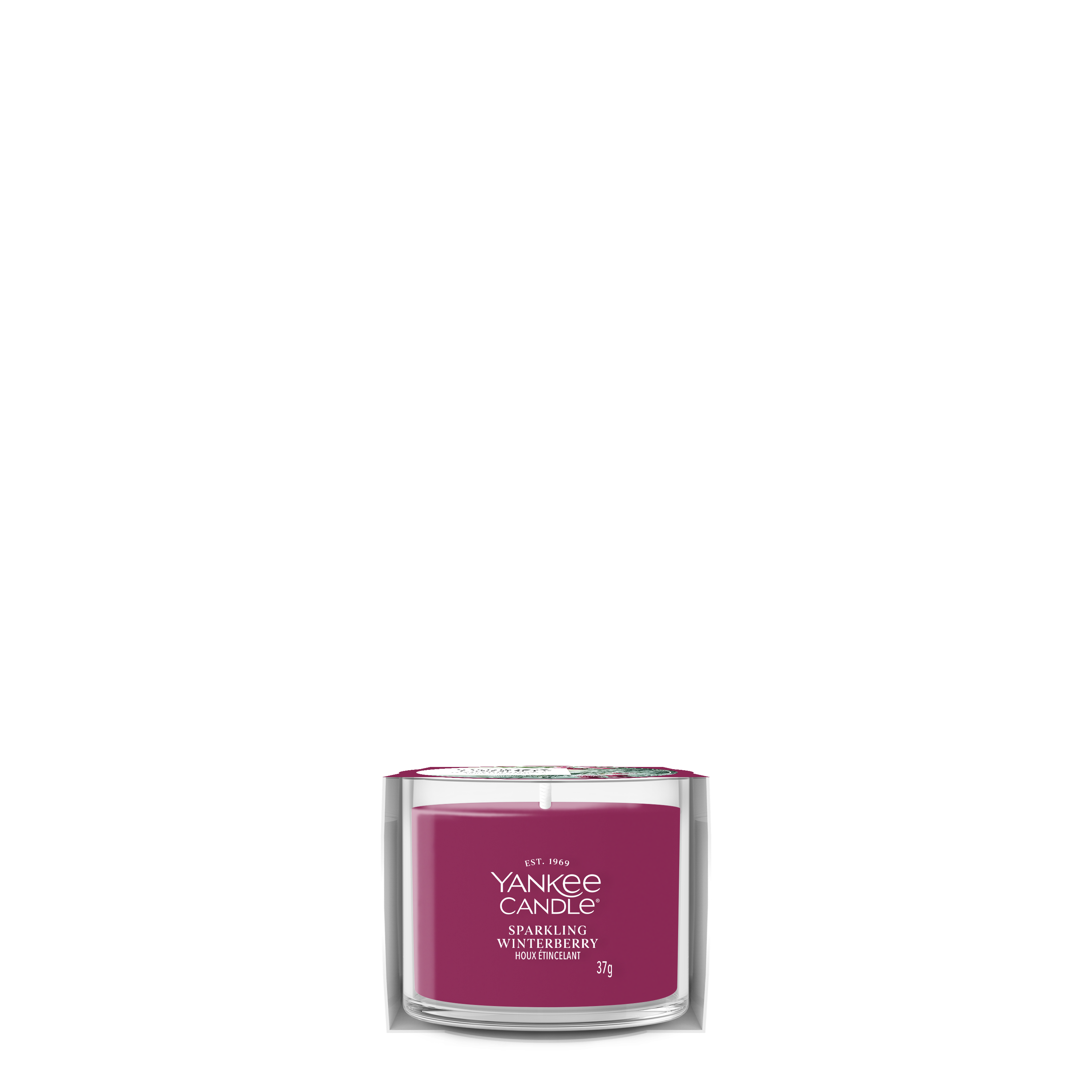 Sparkling Winterberry 37g Glasvotivkerze