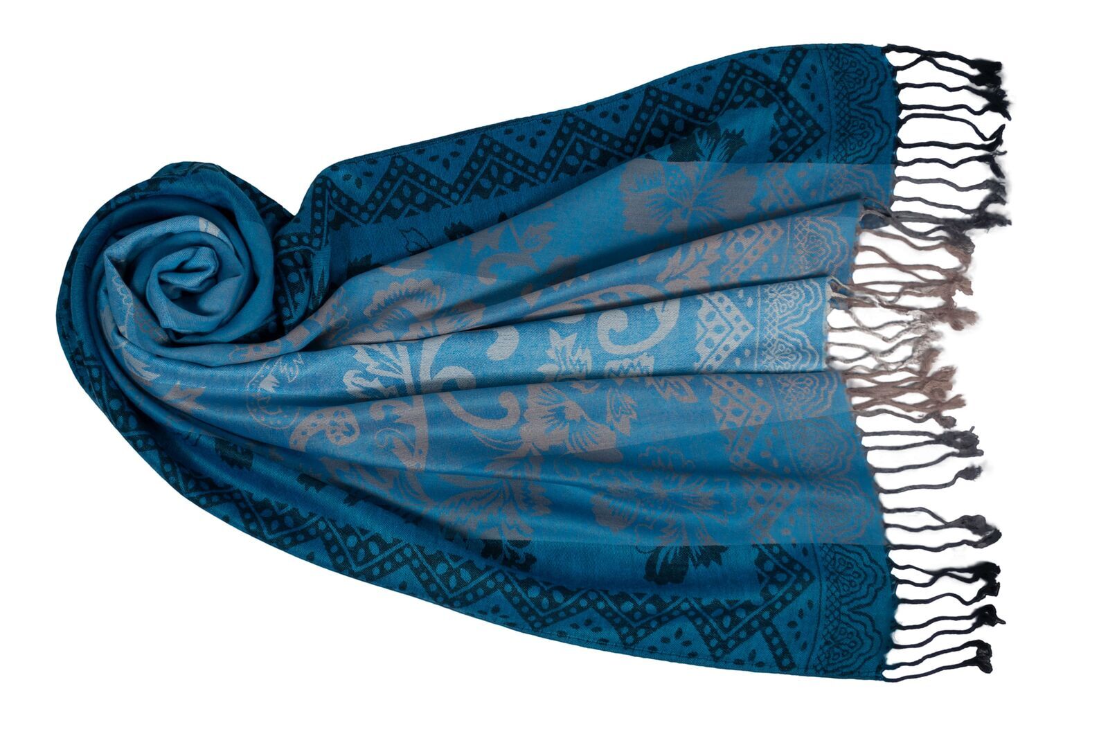 Jacquard Schal Acelya azur 223