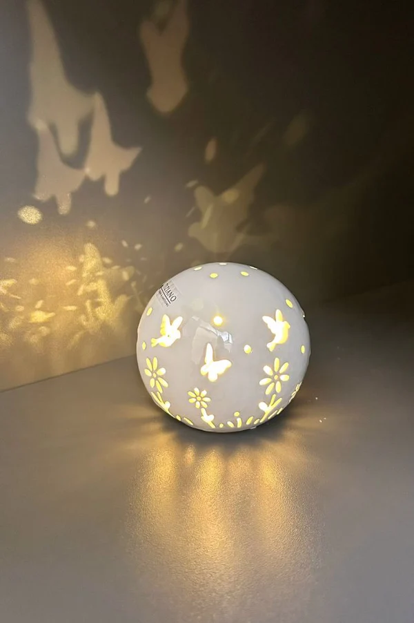 Lichtkugel Polline 15cm LED cremeweiß