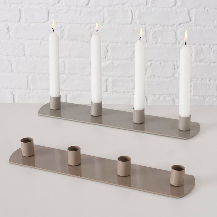 Kerzenleuchter Pleyra beige 30cm