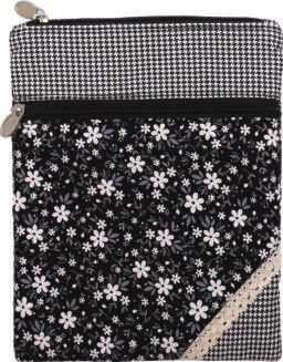 NL2020311 Patchwork Crossbag 177-048 (Black Florals)