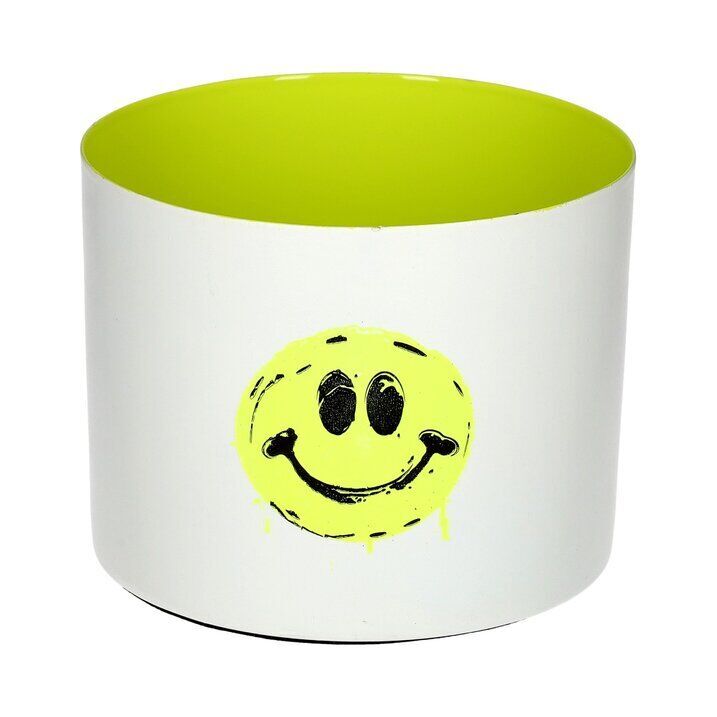 Goa Windlicht Smiley 7,5cm Kunst, Porzellan, Töpferei