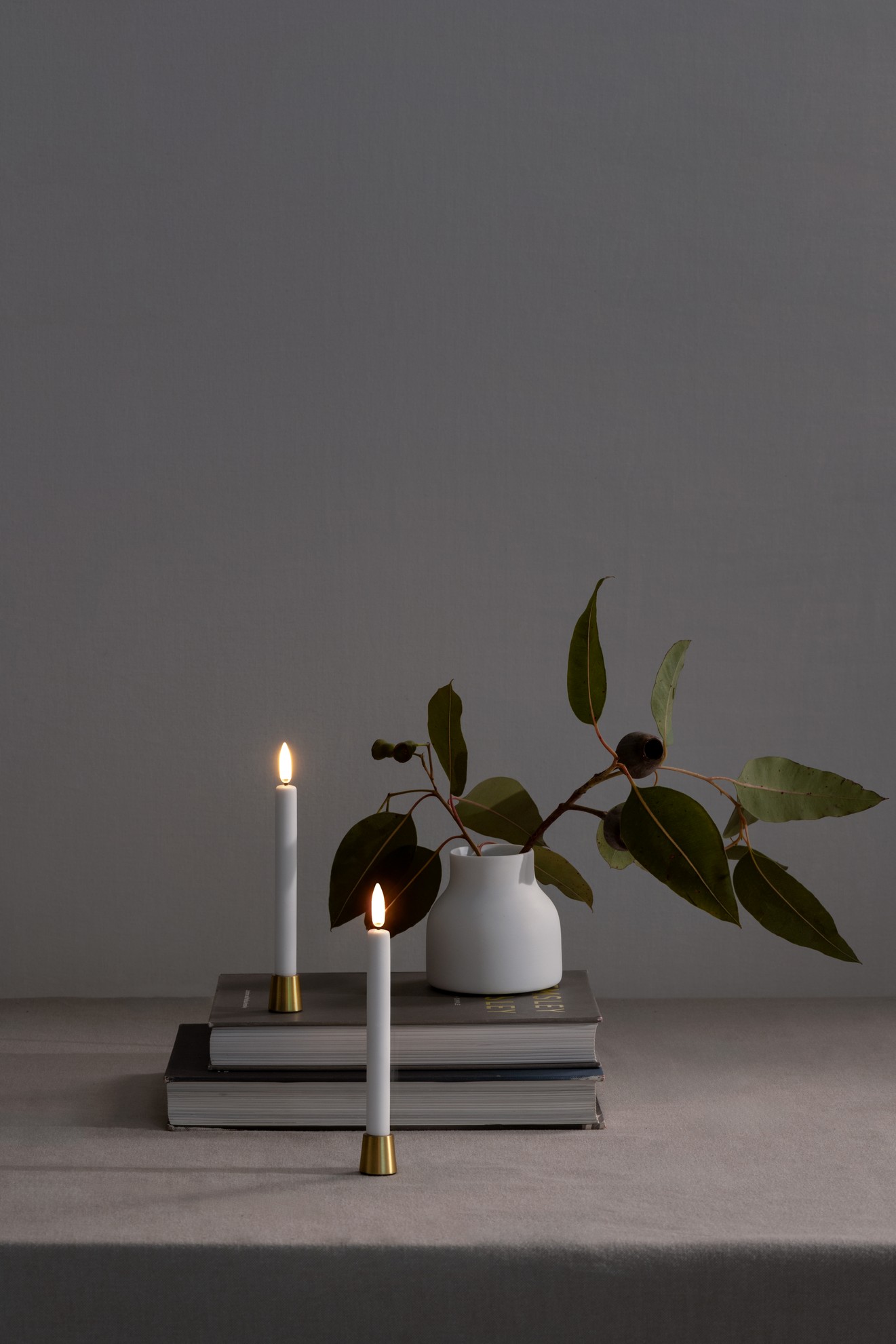 Uyuni LED Mini Tafelkerze 14cm nordic white 2 Stück