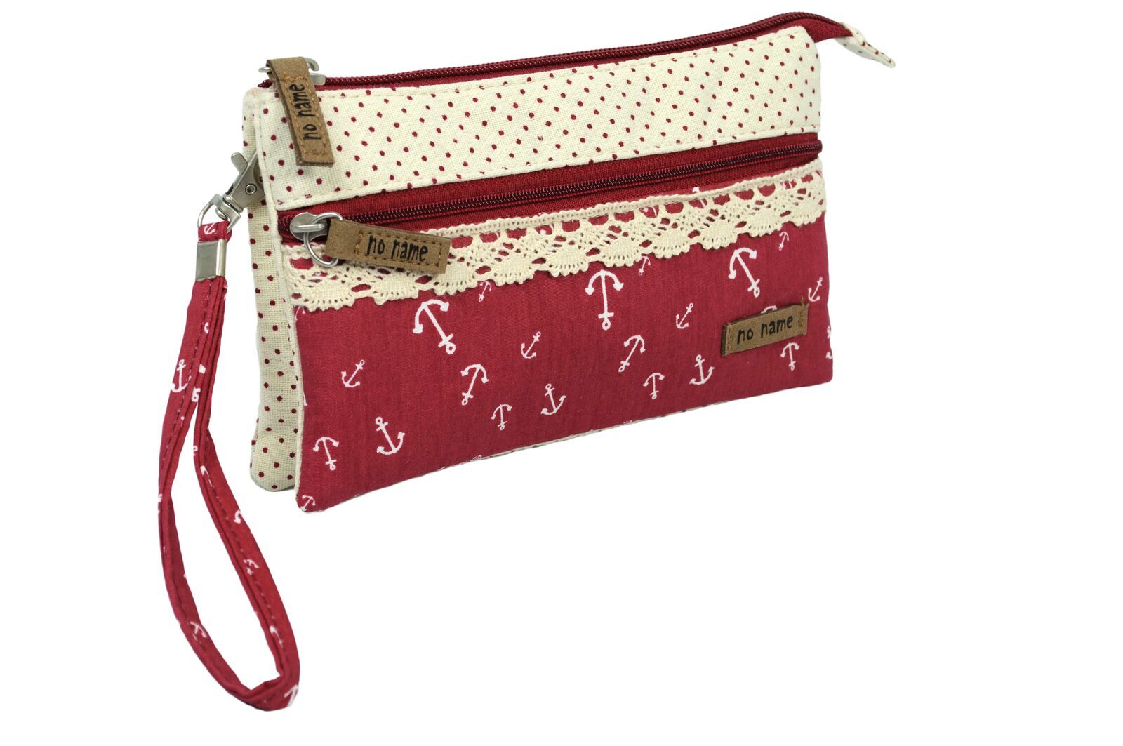 60610014-120 Patchwork Täschchen Anker berry 120