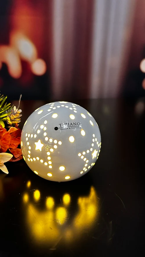 Lichtkugel Tazzola 10cm LED cremeweiß Lichtkugel Tazzola 10cm LED cremeweiß