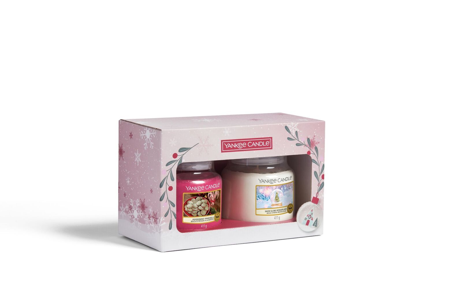 2022_1-05-06-Yankee-Candle-Q4-Silo-JN12156_18732 Snow Globe Wonderland / Peppermint Pinwheels 2x411g Geschenkset Weihnachten