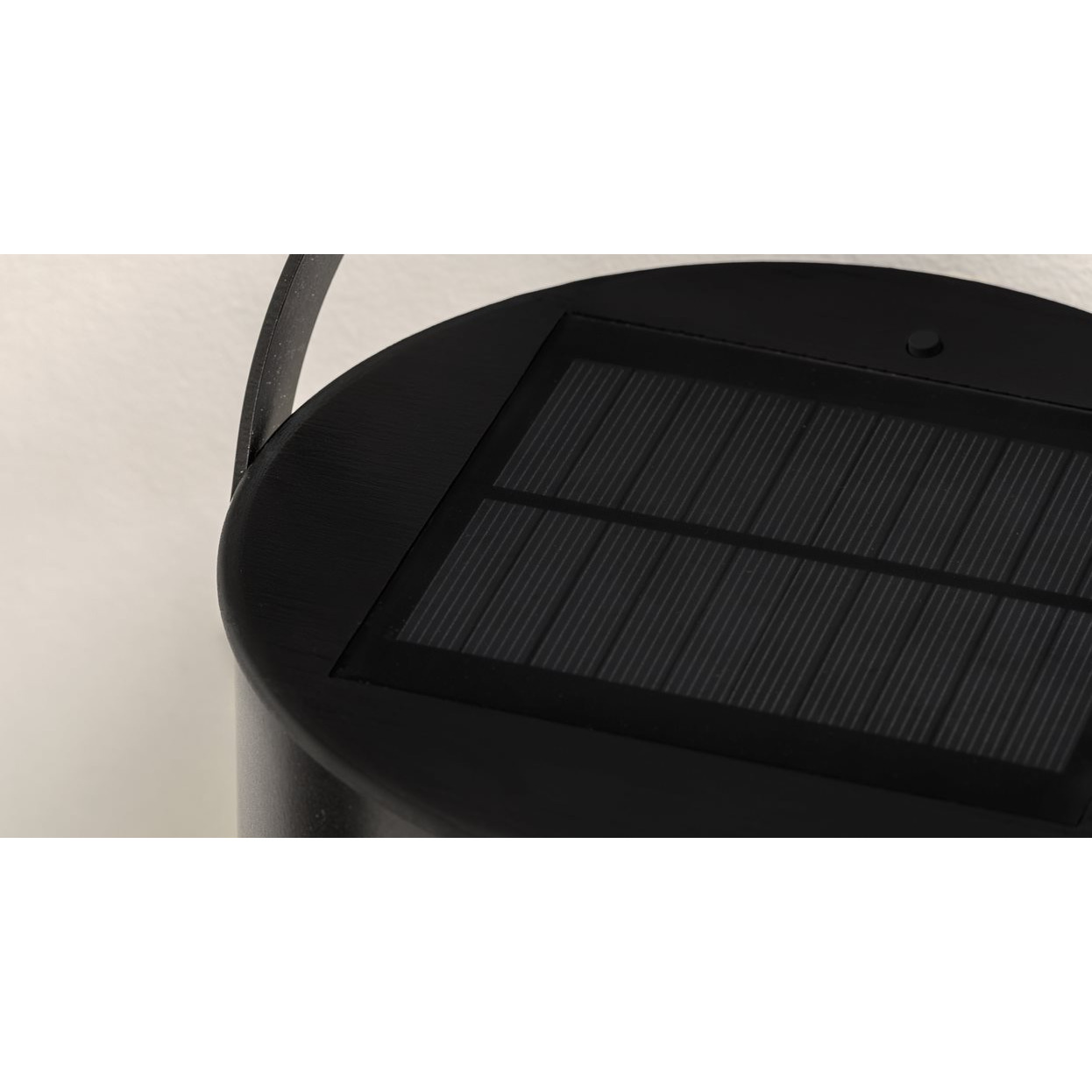 Piffany Solar Down Light Big LED, Schwarz, 22x3cm Solarmodul, Solarpanel, Müllbehälter, Abfallbehälter, Rundbehälter