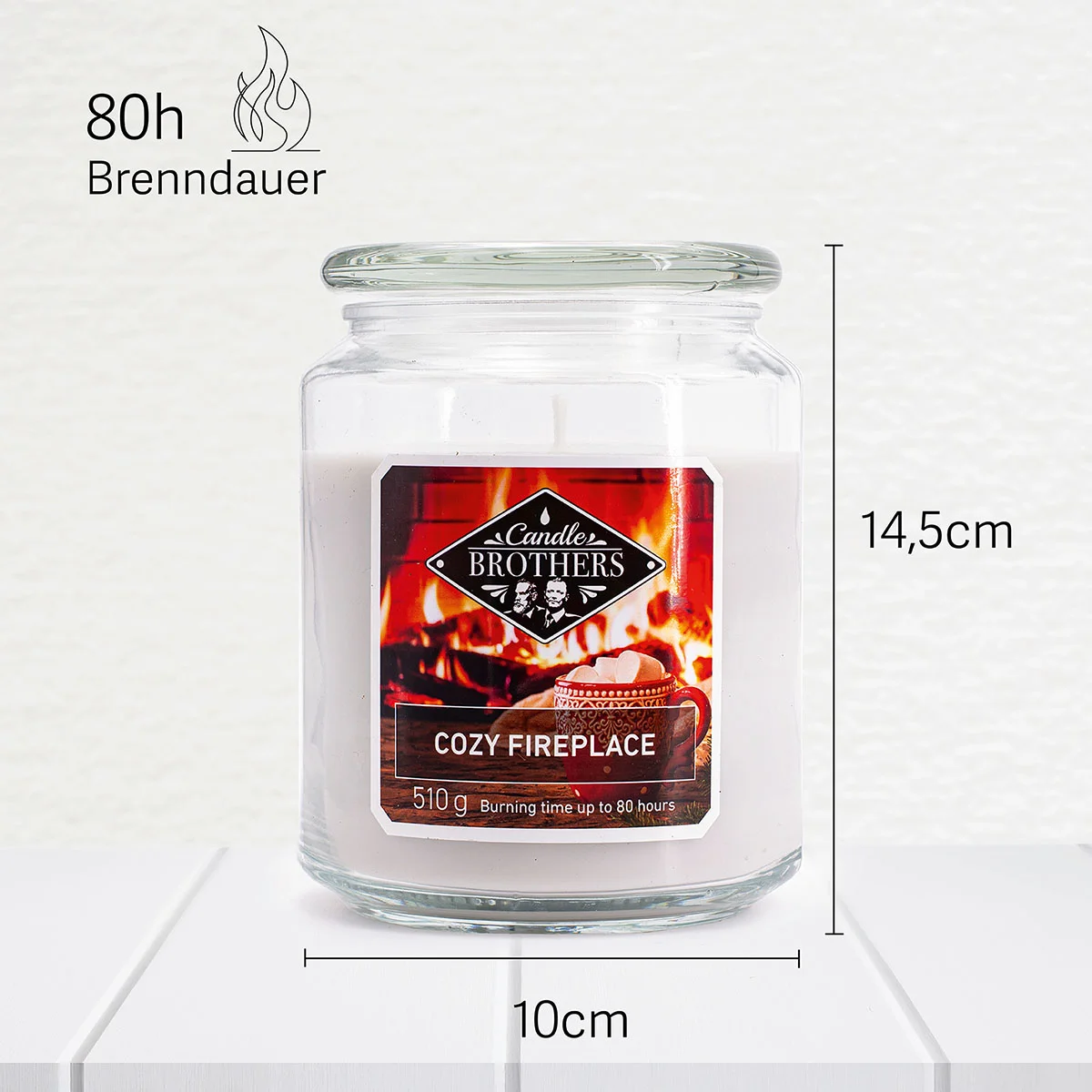 Cozy Fireplace 510g Candle Brothers Duftkerze
