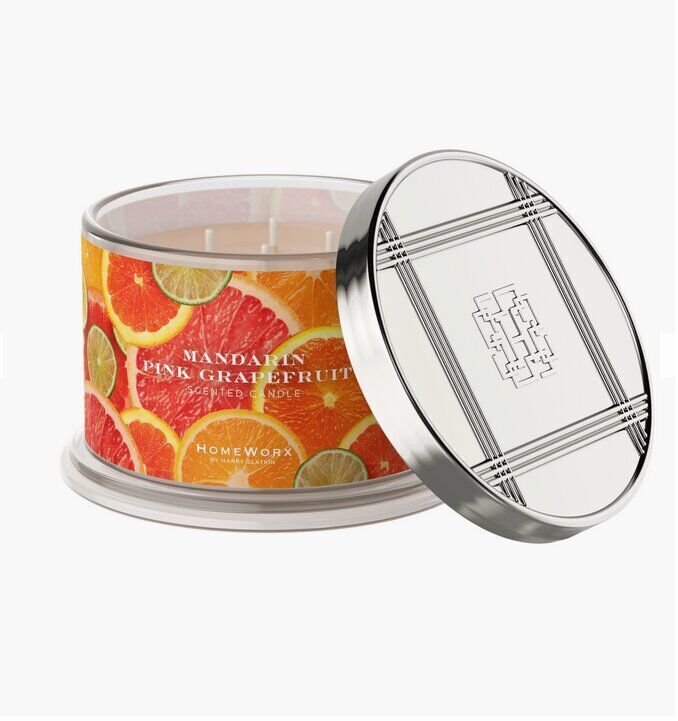 mandarinepinkgrapehomeworx Mandarine Pink Grapefruit 510g (4-Docht)