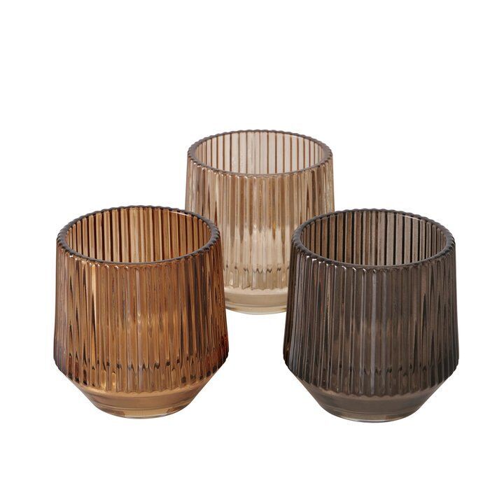 Windlicht Tiago dunkelbraun 10cm