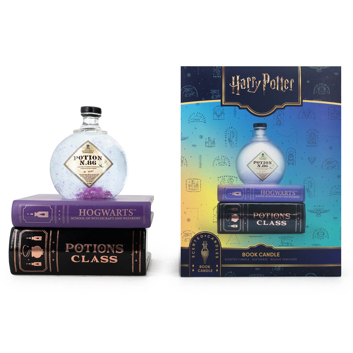 Duftkerze Harry Potter™ Book - 200g Duftkerze, Buchkerze, Harry Potter, Zaubertrankflasche, Buchförmige Verpackung